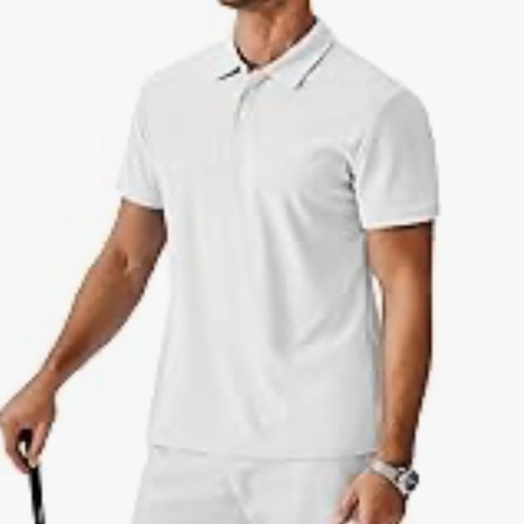 Mens White Polo‎ - Picture 4 of 6